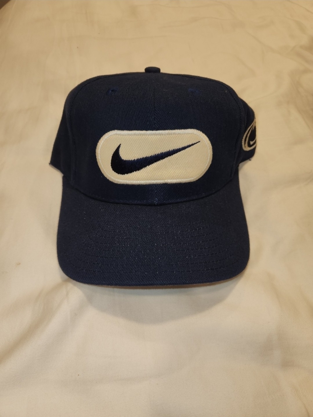 Vintage Y2K Nike Penn State Nike Big Embroidered Logo Navy Blue Like New Ajustab